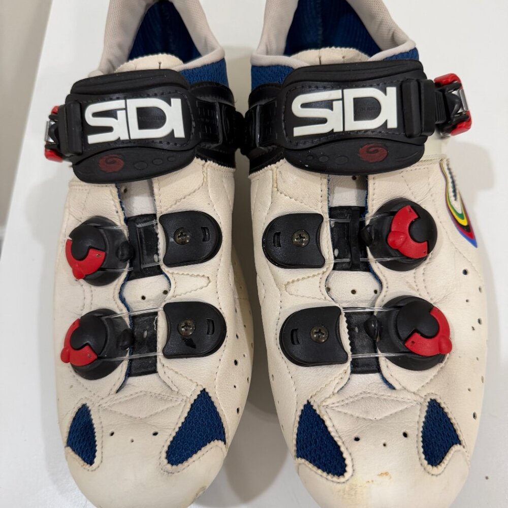 SIDI Men’s White & Blue Cycling Shoes